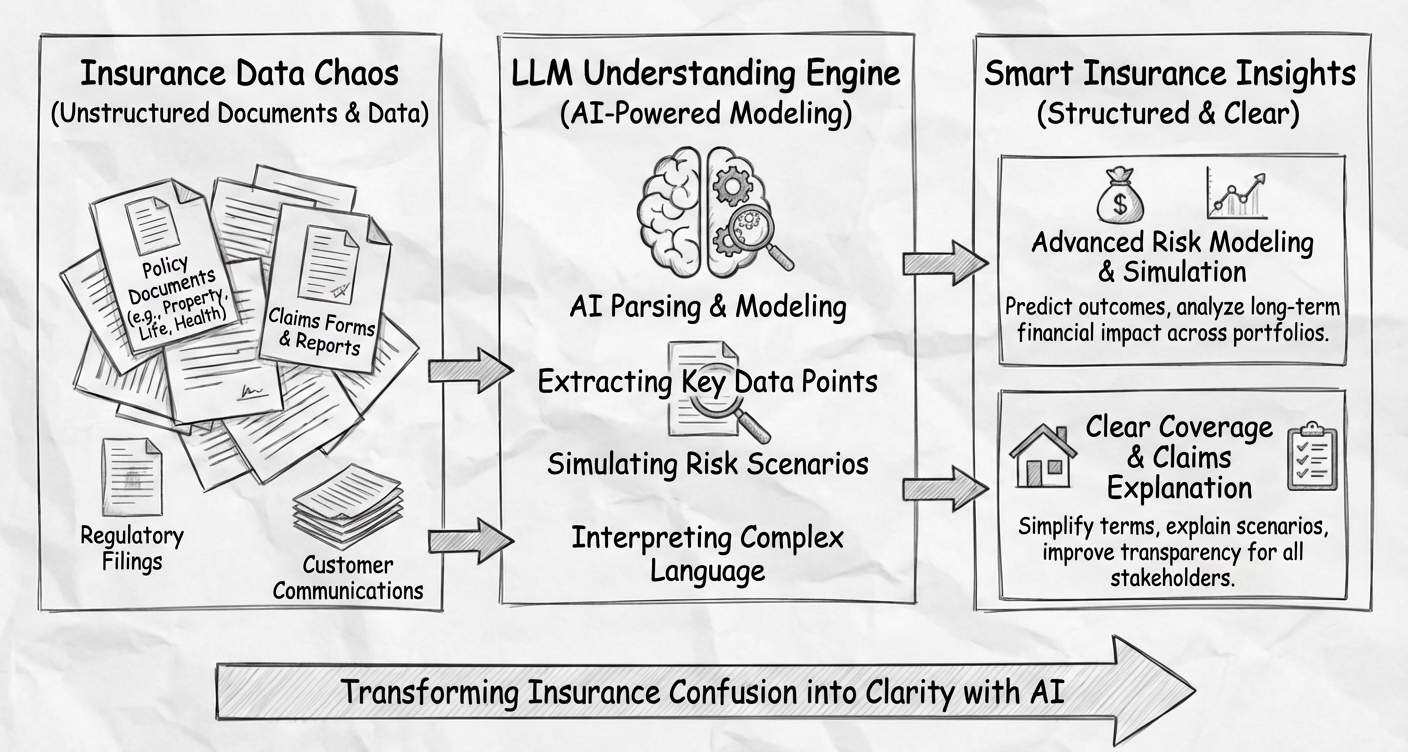Insurance Data Chaos transformed into Smart Insurance Insights through LLM Understanding Engine